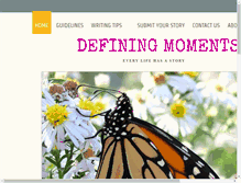 Tablet Screenshot of mydefiningmoments.com